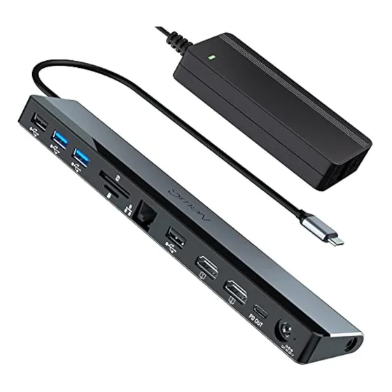 Estación De Acoplamiento Usb C Con Adaptador De