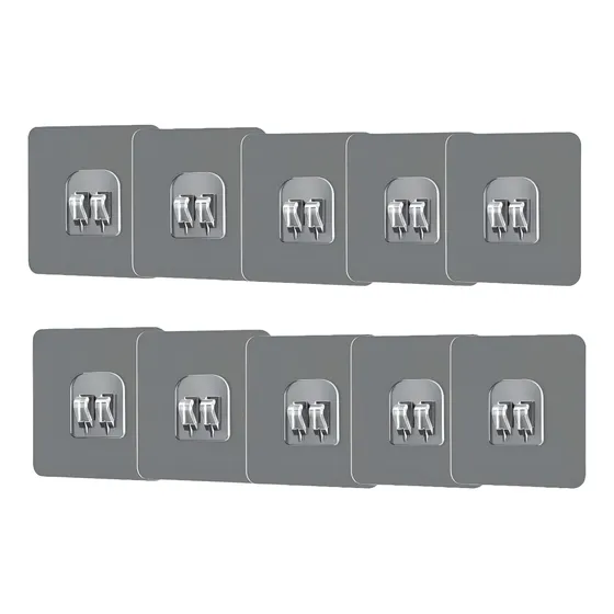 Gancho Adhesivo Pared Transparente Sin Perforar Cocina Baño