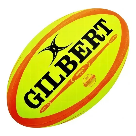 Pelota Gilbert Omega Fluo Nº5 Color Amarillo