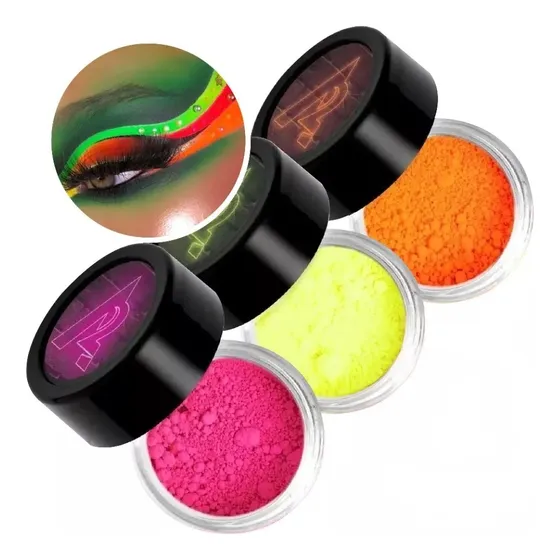 Pigmento Fluo Fluorescentes Neón Brilla Luz Uv A2 Pigments