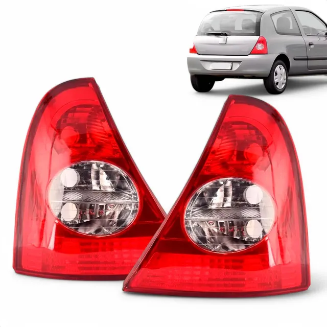 Par Lanterna Traseira Clio Hatch 2003 04 05 06 07 08 09 2010