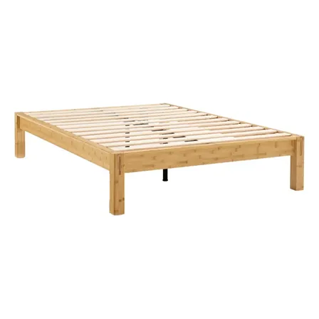 Cama Luuna Bambu Solteiro King, Design Natural, Fácil Montagem