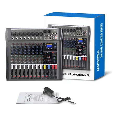 Mixer Profissional 8 Canais Ct Series: 48v, Mp3/usb E Contro 12v