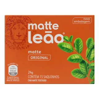 ChĂĄ Matte LeĂŁo Mate Original Em SachĂȘ 24 G 15 U ChĂĄ Matte LeĂŁo Mate Original Em SachĂȘ 24 G 15 U