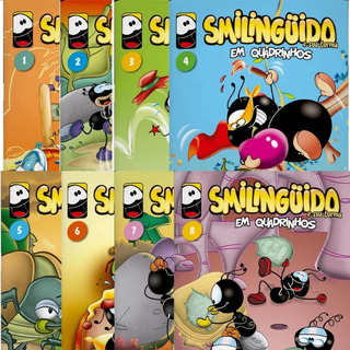 Kit C/ 8 Gibis Smilinguido E Sua Turma C/ Mensagens Bíblicas Kit C/ 8 Gibis Smilinguido E Sua Turma C/ Mensagens Bíblicas