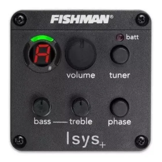 Captador Ativo Fishman Isys+ Afinador Cavaco Violao Ukulele