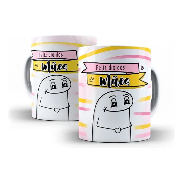 Caneca Dia Das Mães Com Caixinha Xícara Mãe Presente Mamãe