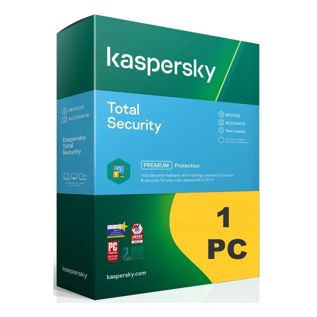 Licencia Kaspersky Total Security 1 Año Última Versión
