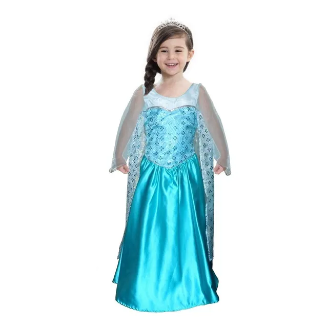 Disfraz Vestido De Reina Elsa Princesa Frozen Niñas Carnaval