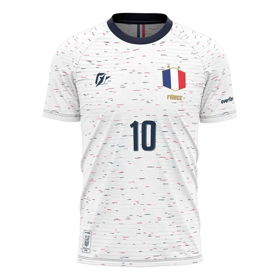 Camiseta Filtro Uv França Copa Torcedor Retrô