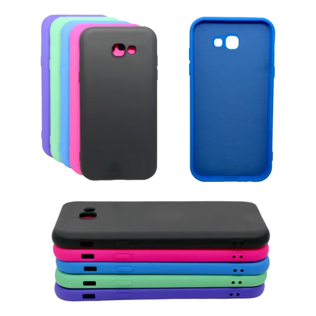 Capa Para Galaxy A7 2017 Aveludada Coloridas+ Pelicula Vidro