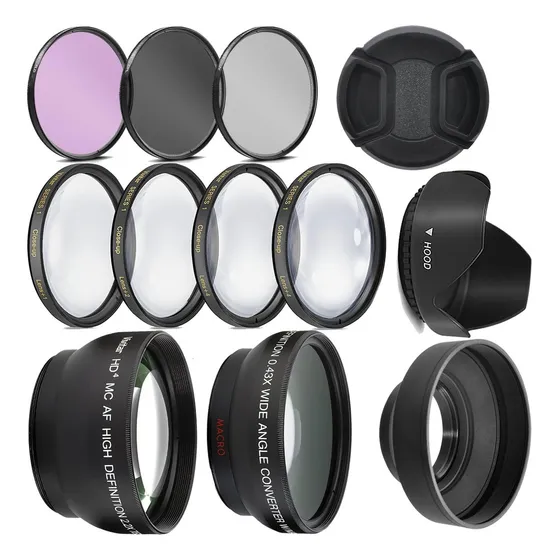 Kit De Lentes Ultra Deluxe Para Nikon D3400, D3500, D5600...
