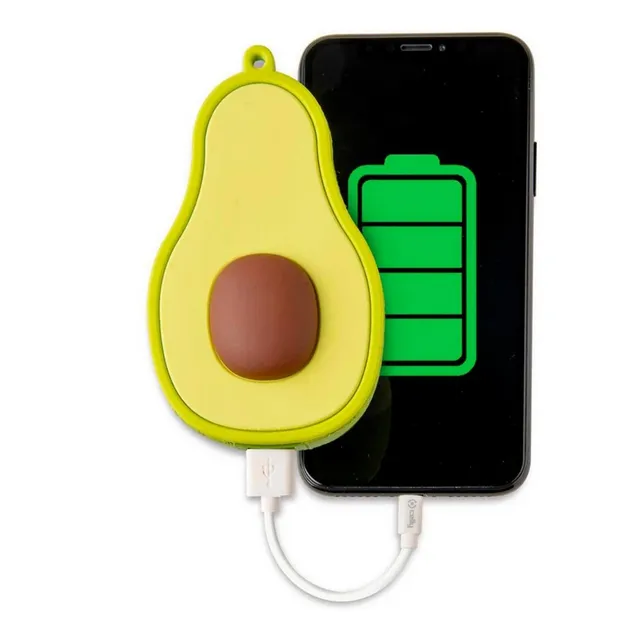 Power Bank Aguacate Pila Portatil 4000 Recargable Pack 70pz