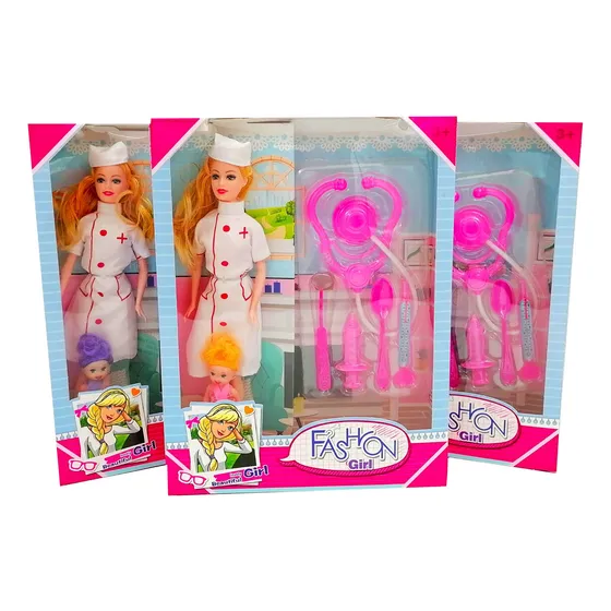 Muñeca Fashion Enfermera Doctora Juguetes Barbie Lol
