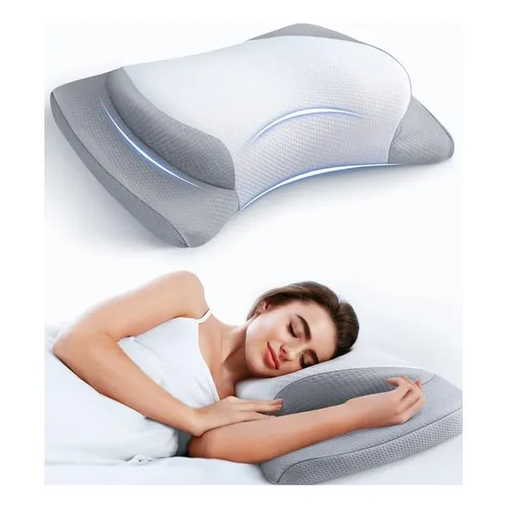 Almohada Cervical De Espuma Viscoelástica Para Dolor