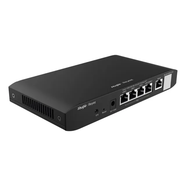 Ruijie Router Balanceador Rg-eg105g-v3 Administrable Cloud 3 Puertos Lan Gigabit 1 Puerto Wan Gigabit 1 Puerto Lan/wan Gigabit Configurable Hasta 100 Clientes Con Desempeño De 600 Mbps Asimétricos