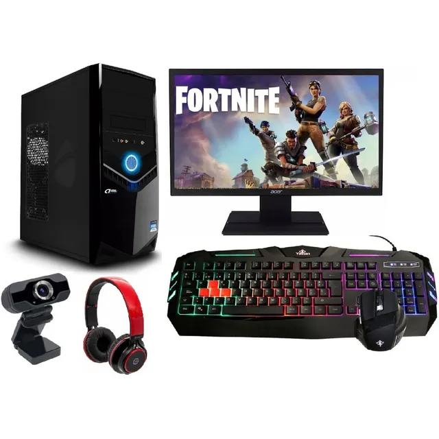 Pc Completa Gamer Amd Radeon 32gb Ssd Wifi Monitor 24 Webcam