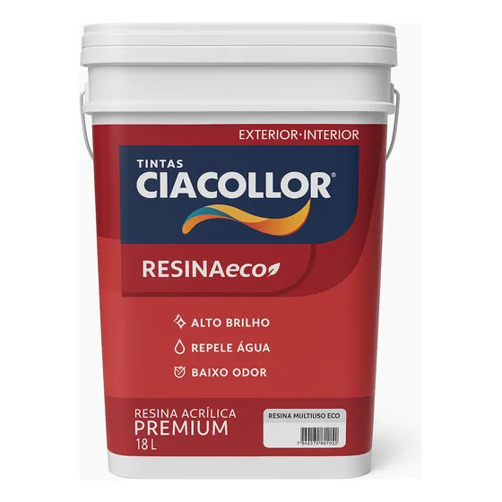 Resina 18l Ciacollor  Alto Brilho E Proteção Contra Umidade