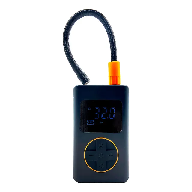 Bomba De Ar Mini Compressor Digital Portátil Carro Moto Bike