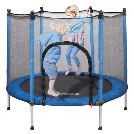 Trampolín Infantil 55 Selectshop Azul Con Red De Seguridad Acero 6 Patas Trampolín Infantil 55 Selectshop Azul Con Red De Seguridad Acero 6 Patas
