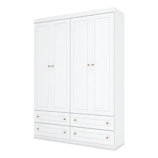 Guarda Roupa Infantil 4 Portas 4 Gavetas Mississipi Henn Wt Guarda Roupa Infantil 4 Portas 4 Gavetas Mississipi Henn Wt