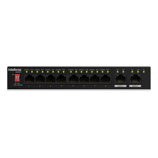 Switch 8 Portas Poe Fast Ethernet + 2 Portas Uplink Intelbra Switch 8 Portas Poe Fast Ethernet + 2 Portas Uplink Intelbra