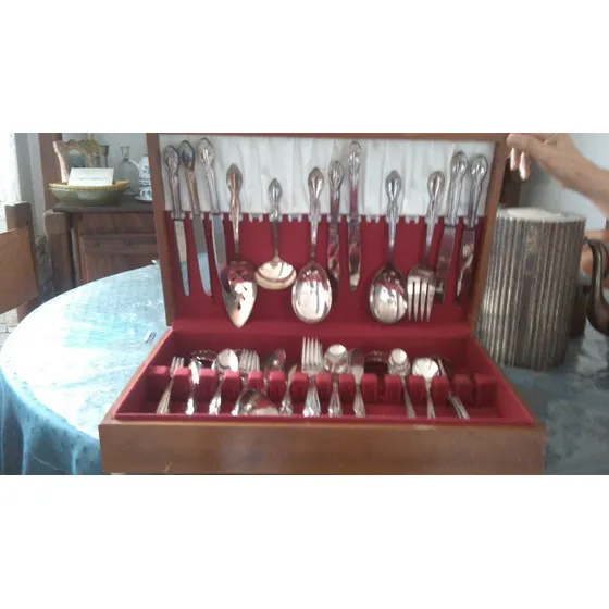 Juego Cubiertos Con Baño De Plata  Usados