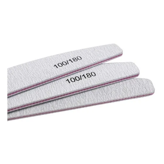 3 Limas 100/180 Uñas Acrílicas Polygel Semipermanente