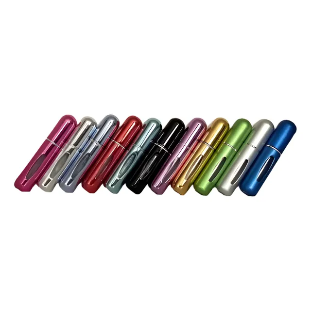 03 Mini Atomizadores Para Perfume De Aluminio
