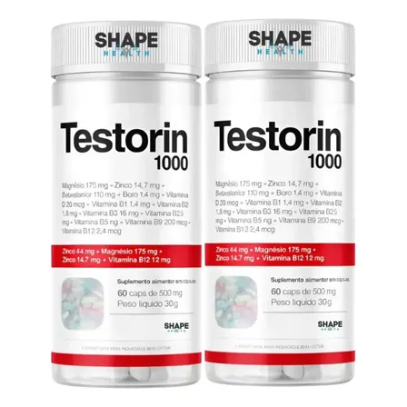 2x Testorin1000 60 Cápsulas - Linha Premium - Loja Oficial C Chega Amanhã