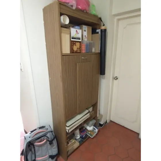 Biblioteca Con Escritorio Plegable, Usado, Esta En Caracas