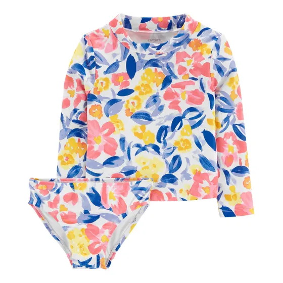 Traje De Baño 2pc Floral Poliester Niña Carters Flaber 