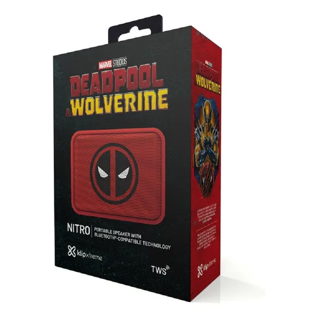 Parlante Klip Xtreme Kbs-025md Bluetooth Deadpool Wolverine
