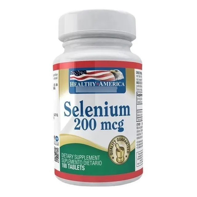 Selenium 200mcg 100 Tabletas - Selenio - Healthy America
