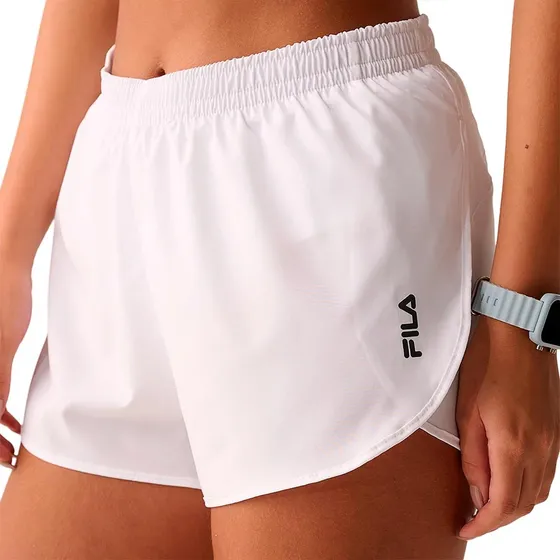  Shorts Double Run Ii De Mujer Fila - Blanco/negro