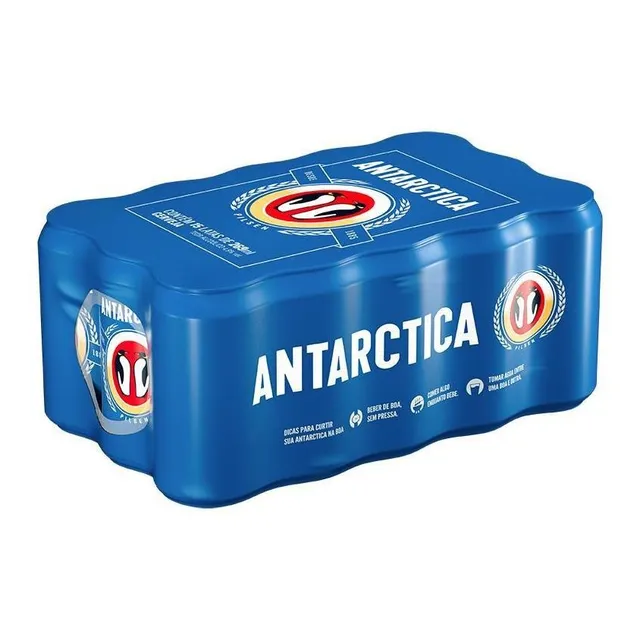 Cerveja Antarctica Pilsen Lata 269ml Com 15 Unidades