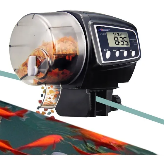 Alimentador Automatico Digital Lcd Para Peces De Acuarios