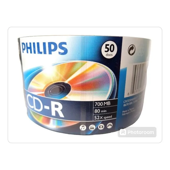50 Cd-r Philips Originales Vírgenes 80min ,700mb ,52x Speed
