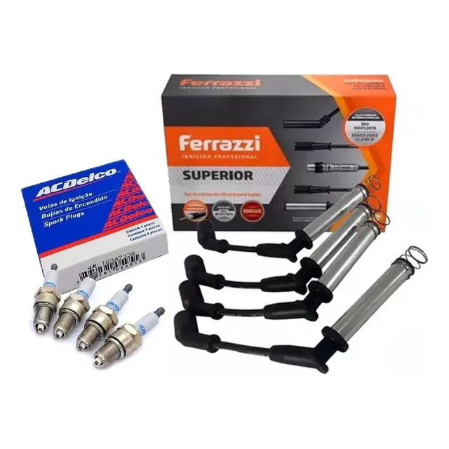 Kit Cables Y Bujias Onix Prisma 1.4 2013 2014 2015 2016 2017