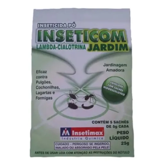 Inseticom Jardim Insetimax  Pulgoes Lagartas Cochonilhas 25g