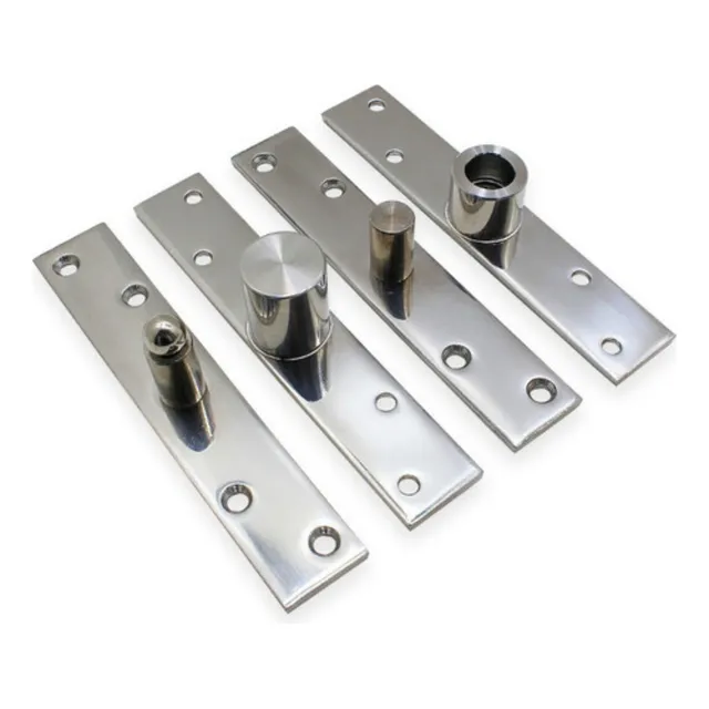 Pivotante Dobradiça Porta 600kg Com Rolamento Suporte Inox