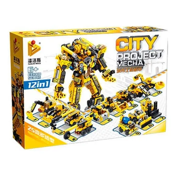 Panlos Brick City Project 12 En 1 Bloques 1781599 Cantidad De Piezas 573