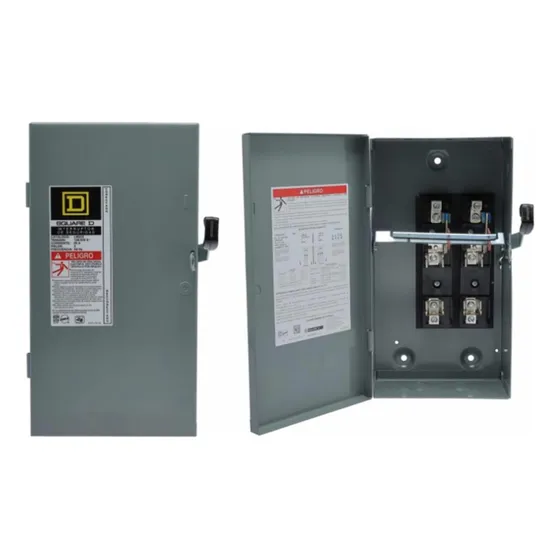 Interruptor De Seguridad 2 Polos 60 Amps Squard Lm222