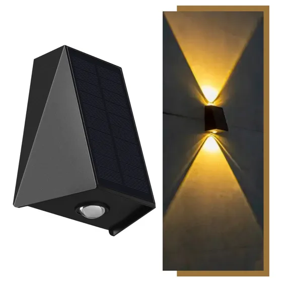 Arandela De Led Solar Luz Potente Alto Desempenho Moderna 