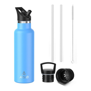 Botella De Agua De Doble Pared De Acero Inoxidable, Bot... Botella De Agua De Doble Pared De Acero Inoxidable, Bot...