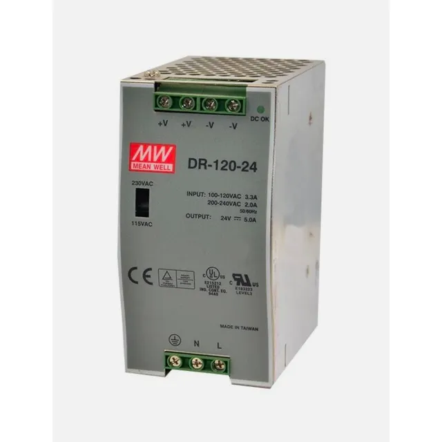 Mean Well Dr-120-24 Fuente De Alimentación De Carril