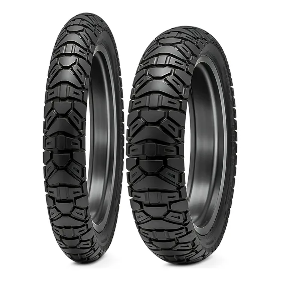 Juego Cubierta Moto Ridestone 4.60-18 + 90 90 21 Armour Dual