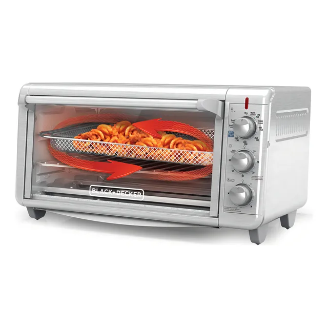 Horno de mesa eléctrico (GN) Black+Decker TO3265XSS-LA 30L plata 110V