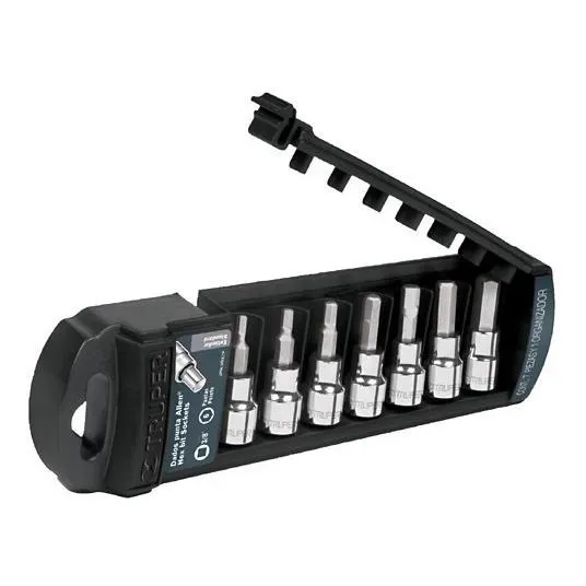 Dados Allen Juego 7 Piezas 3/8  Truper Cod: 1540524