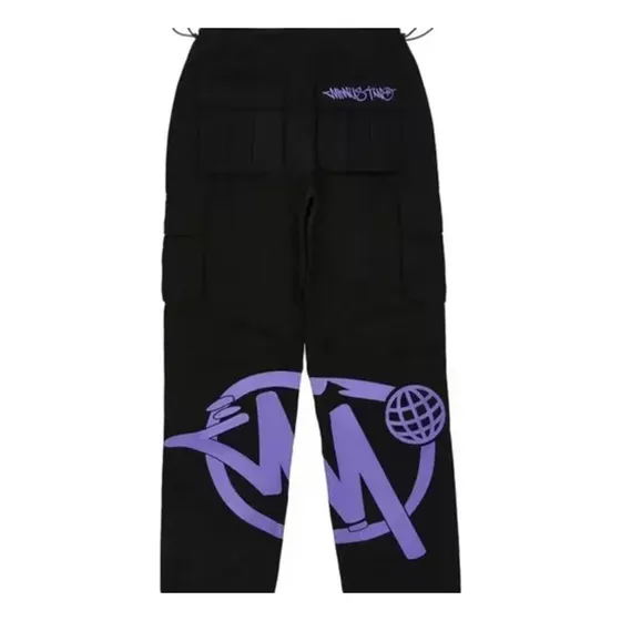 Calça Cargo Minus Two, Larga, Casual, Década
